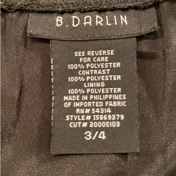 B. Darling White‎ Black Sequin Sweet Heart Cocktail Special Occasion Dress 3/4 - Picture 9 of 10